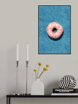 Blue Doughnut Poster och Canvastavla