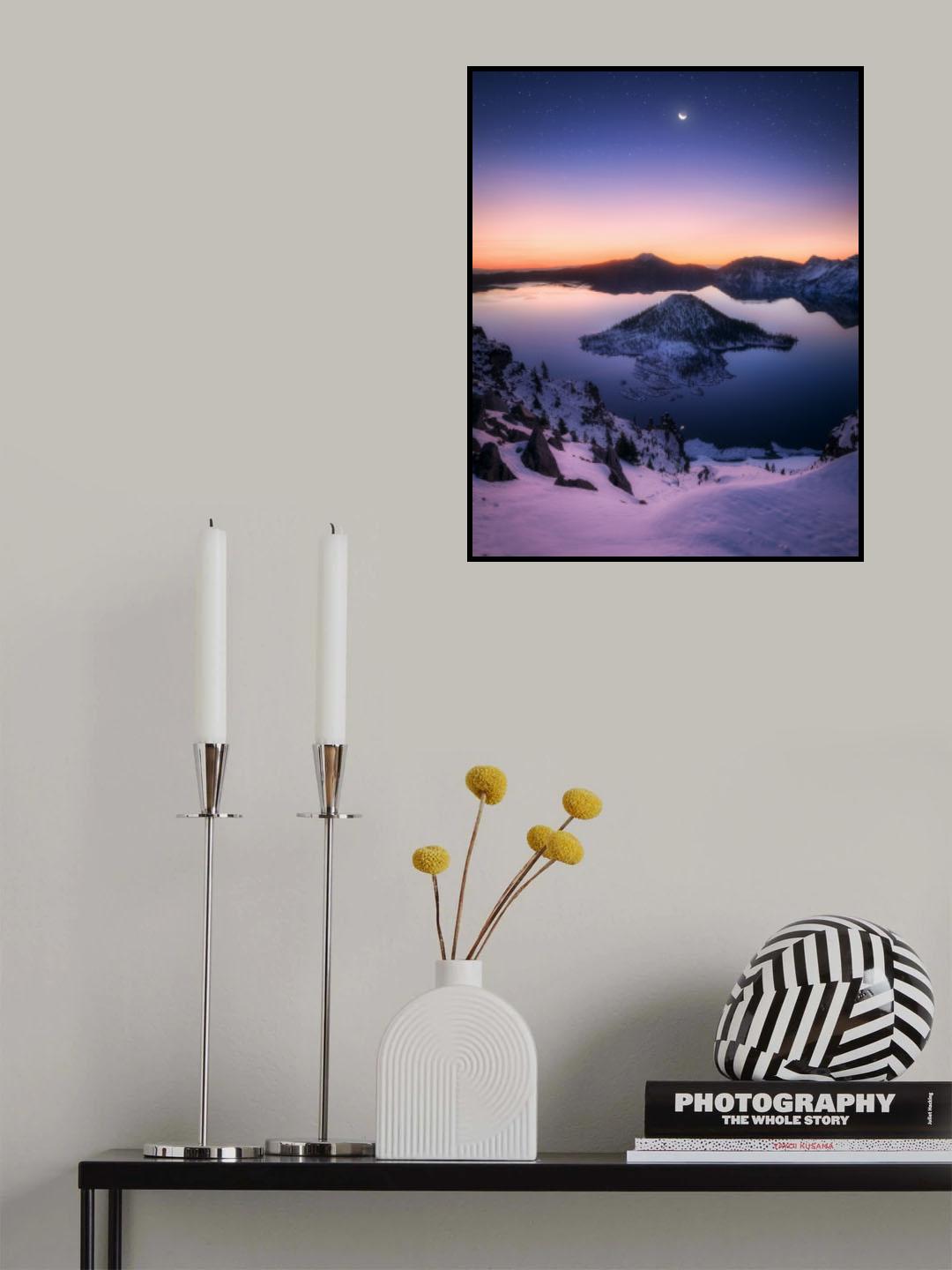 Crater Lake before Sunrise Poster och Canvastavla
