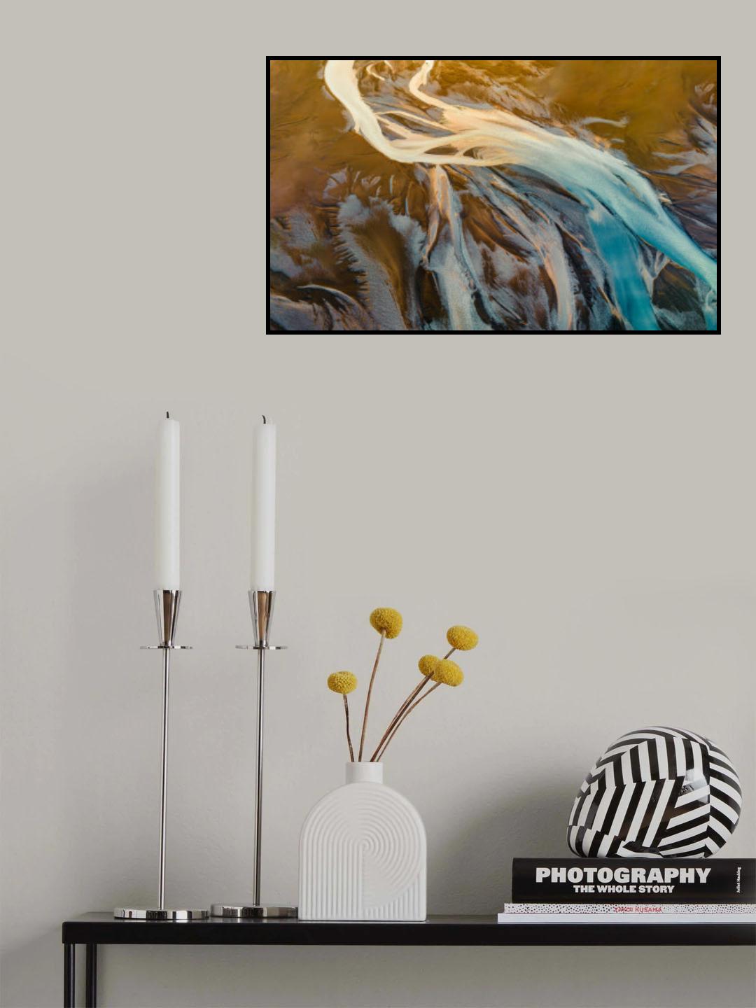 Earth's Embroidery Poster och Canvastavla
