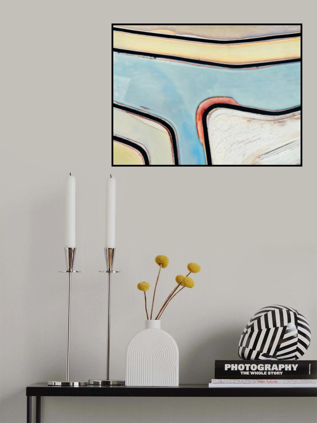 Lithium salt pool abstract Poster och Canvastavla