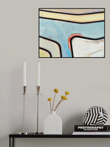 Lithium salt pool abstract Poster och Canvastavla