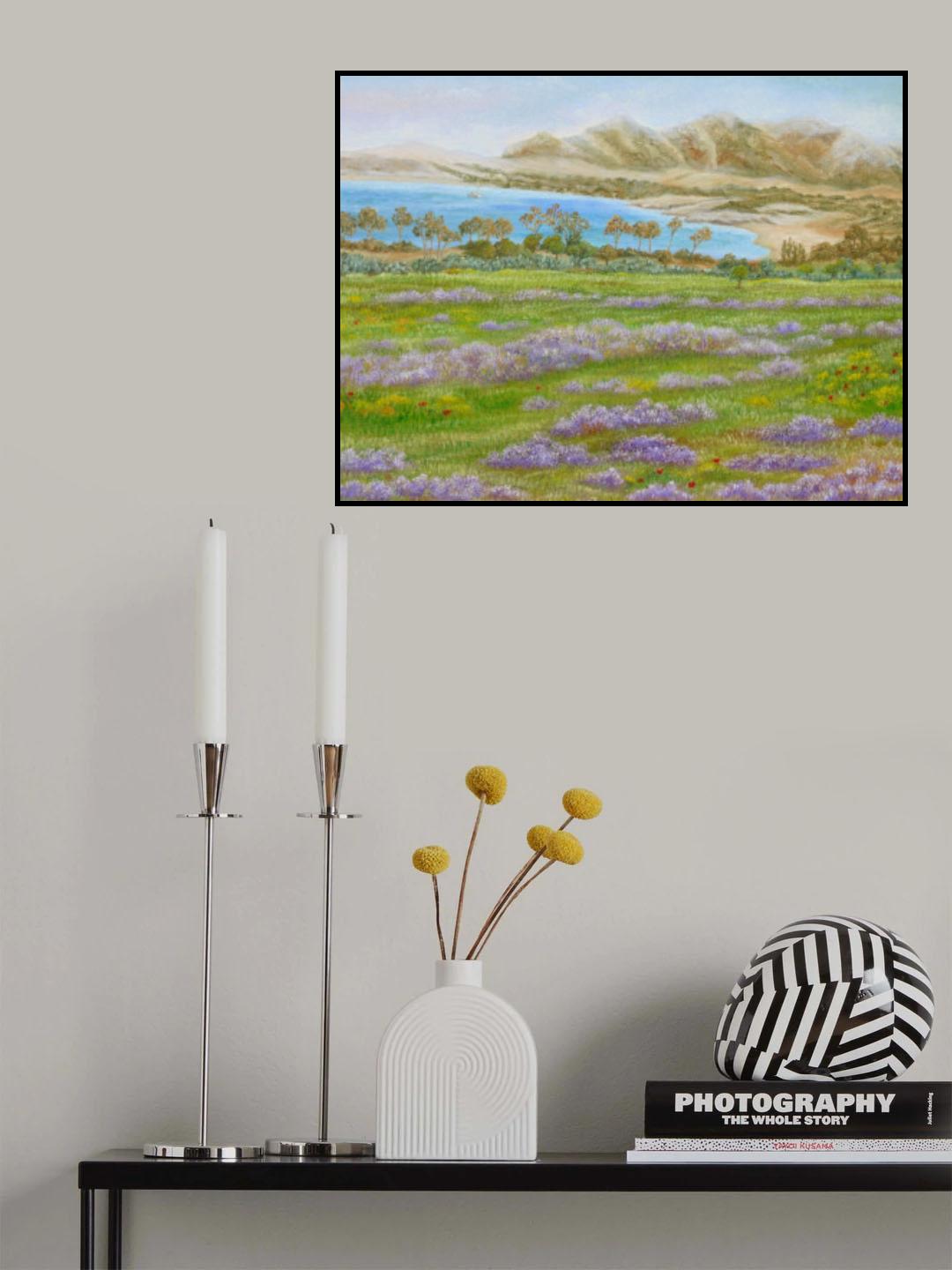 Misty Beach Poster och Canvastavla