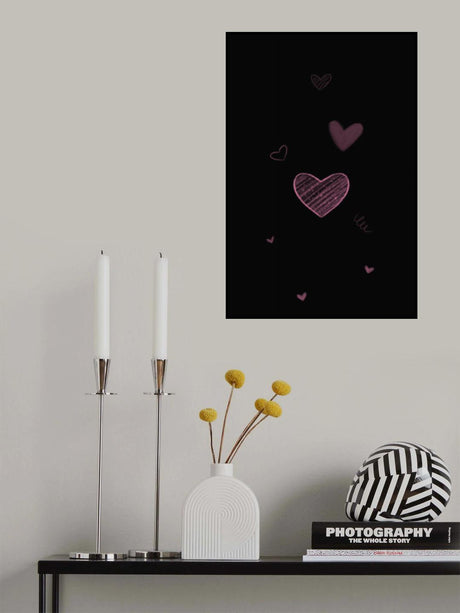 Black pink love free Poster och Canvastavla
