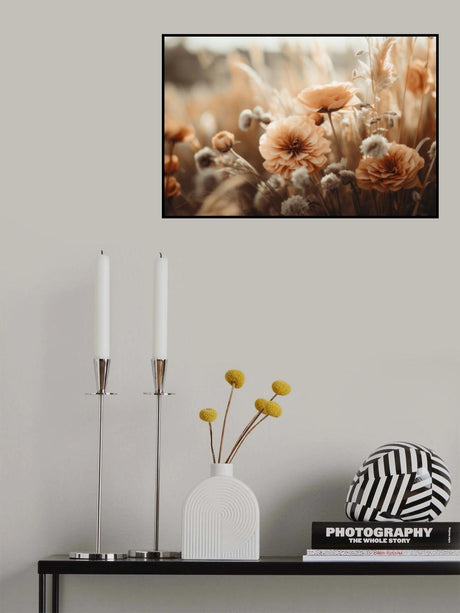 Orange Flowers No 2 Poster och Canvastavla