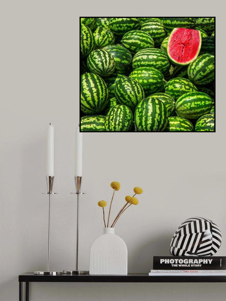 Red in Green Poster och Canvastavla