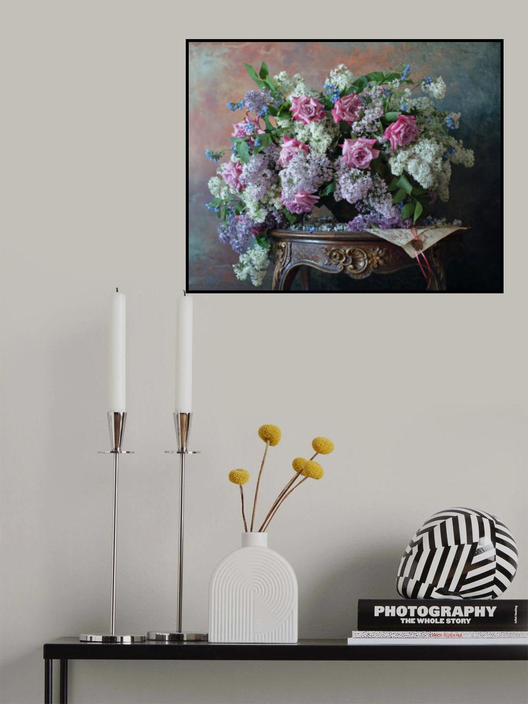 Still life with flowers Poster och Canvastavla