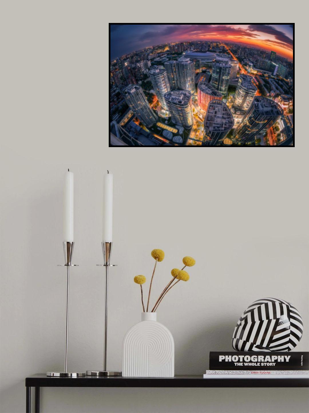 Plum blossom pile Poster och Canvastavla