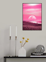 Pink Beach Poster och Canvastavla