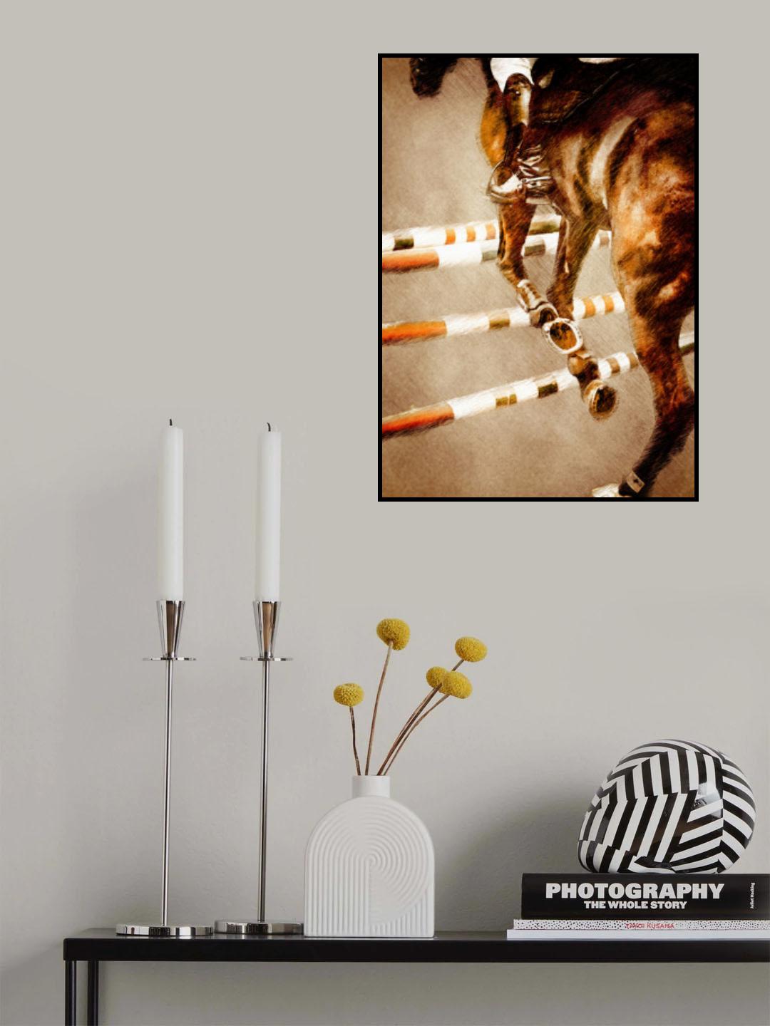 Horse Riding Sport Art (5) Poster och Canvastavla