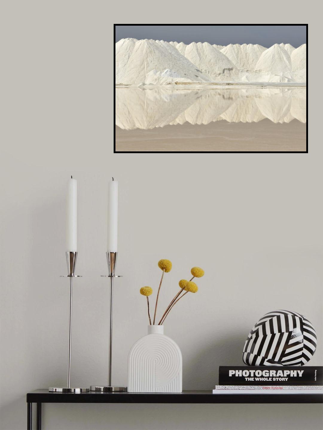 Salt flats in Sanlúcar de Barrameda, Cádiz, España Poster och Canvastavla