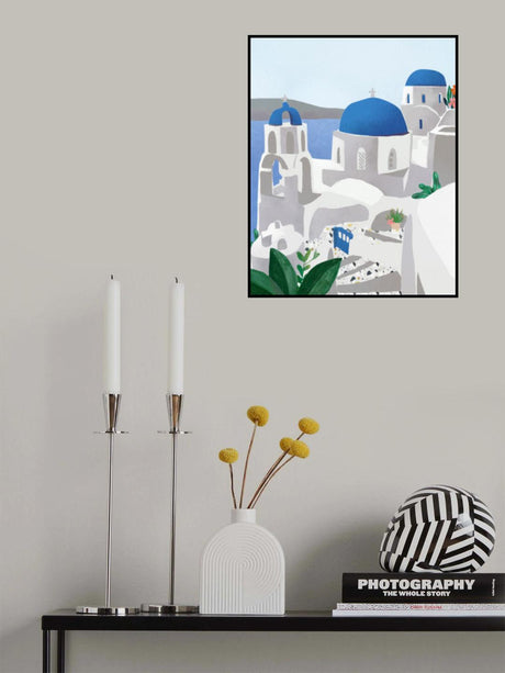 Santorini island Poster PL