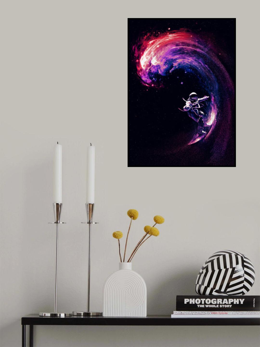 Space Surfing Ii Poster och Canvastavla
