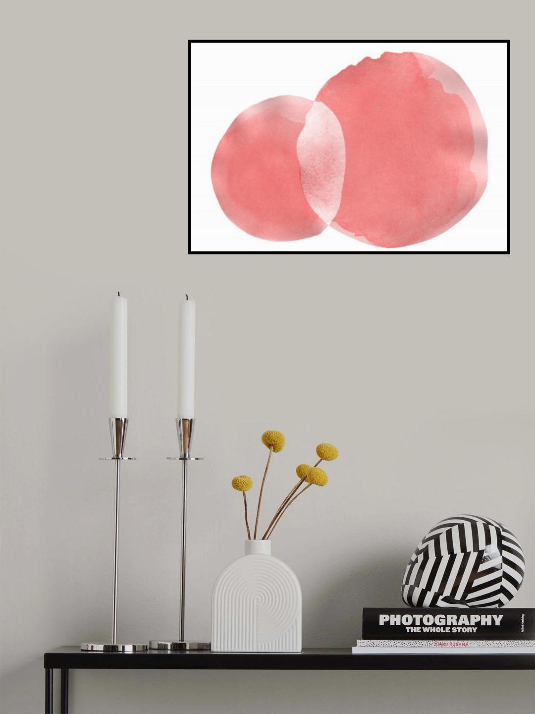 Minimal Pink Abstract 06 Poster och Canvastavla