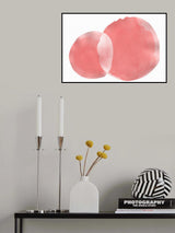Minimal Pink Abstract 06 Poster och Canvastavla