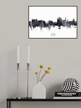 Thun Switzerland Skyline Poster och Canvastavla