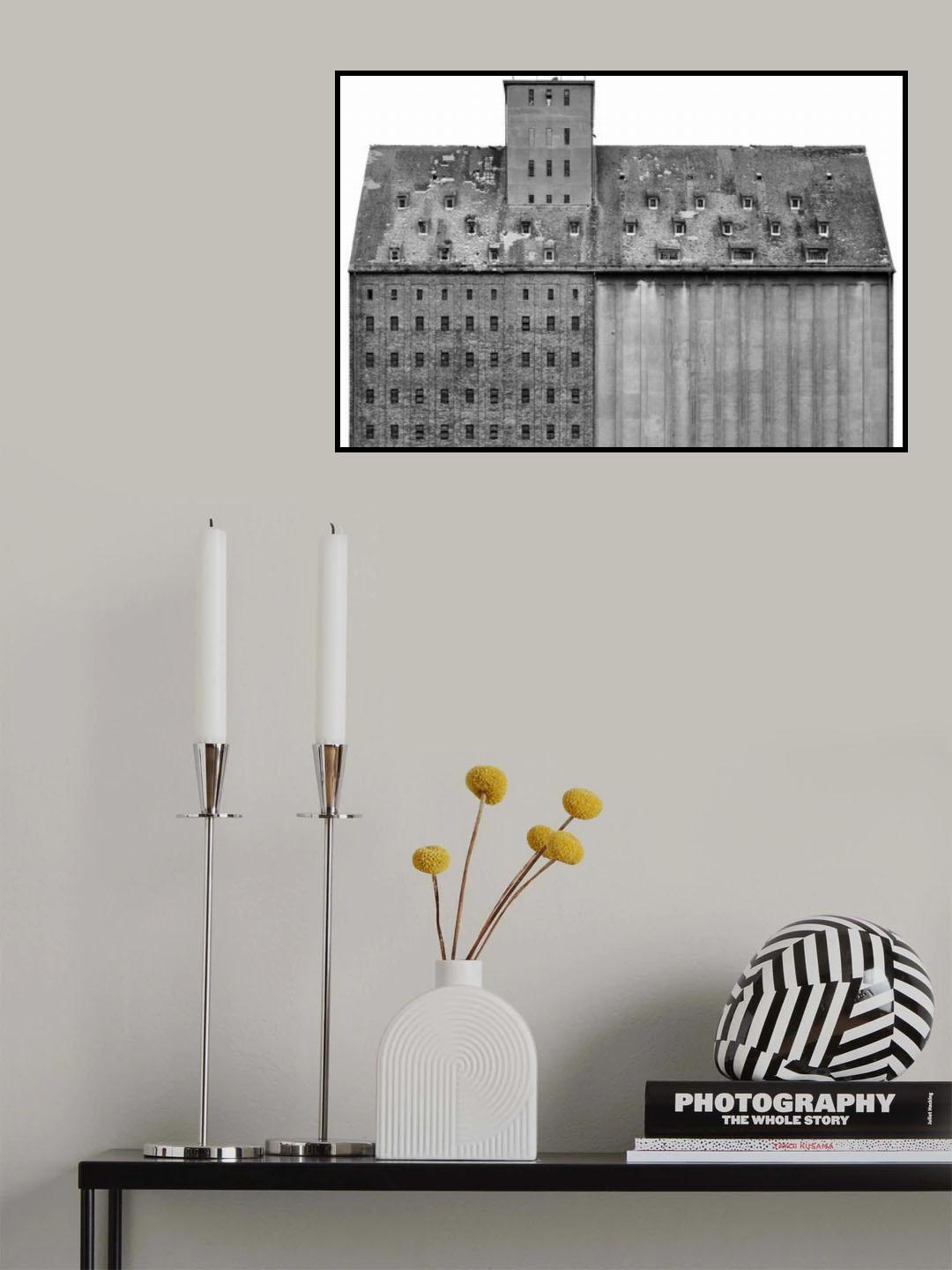 Storehouse with Tower Poster och Canvastavla