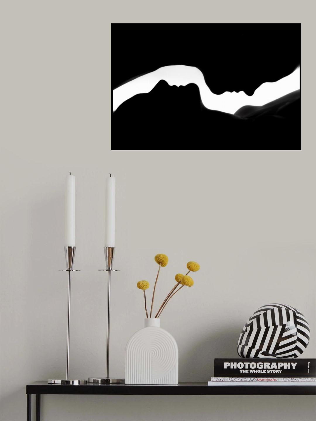 The Profiles of two Women Poster och Canvastavla