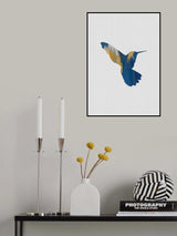 Blue & Yellow Hummingbird Ii Poster och Canvastavla