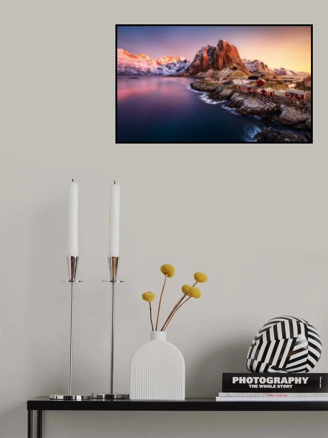 Hamnoy Sunrise Poster och Canvastavla