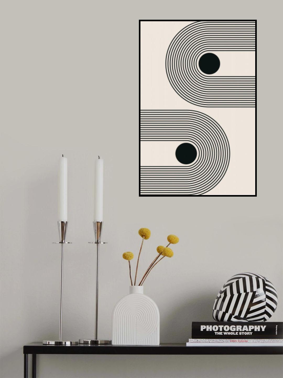 Black Boho Vibe Series #6 Poster och Canvastavla