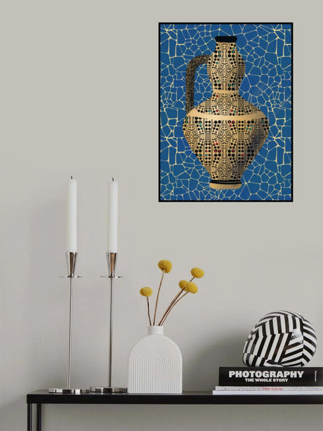 Mosaic Vase Color Study Poster och Canvastavla
