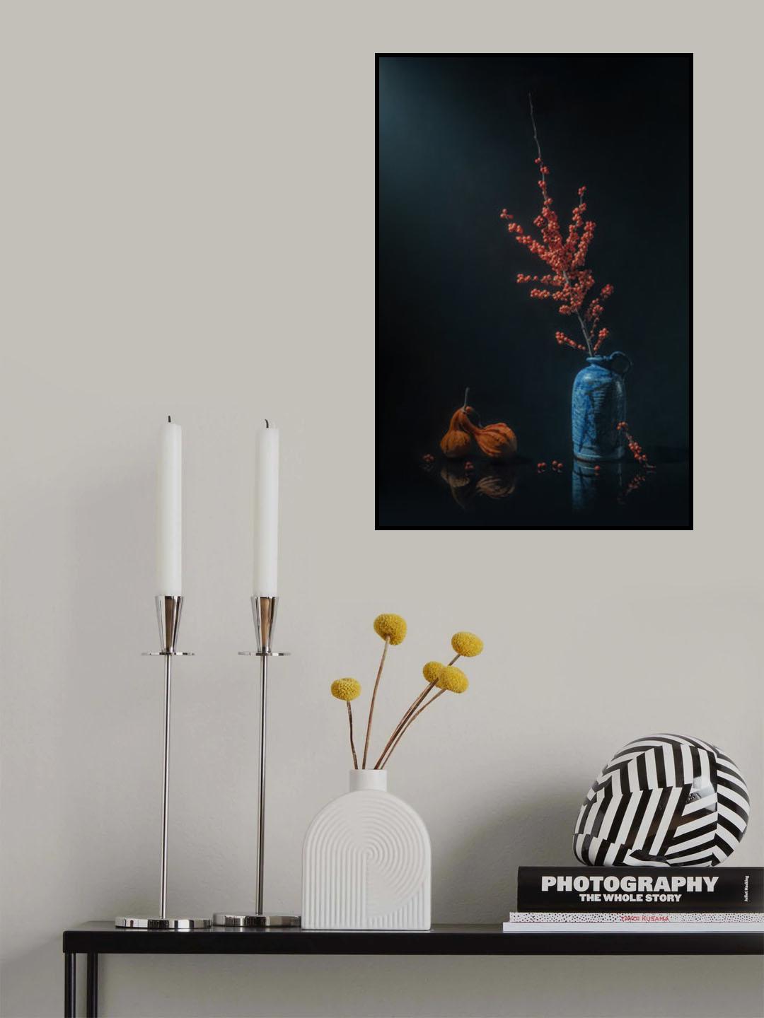 Orange Berry and Gourd Poster och Canvastavla