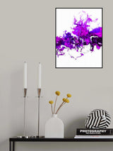 Colorful White Wave 3 Poster och Canvastavla