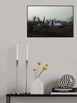 First the drums, little by little the dim lights of dawn Poster och Canvastavla