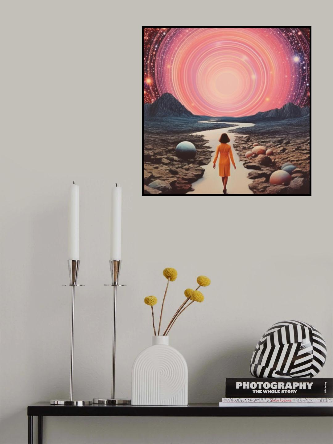 Portal Power Space Collage Art Poster och Canvastavla