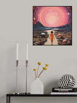 Portal Power Space Collage Art Poster och Canvastavla