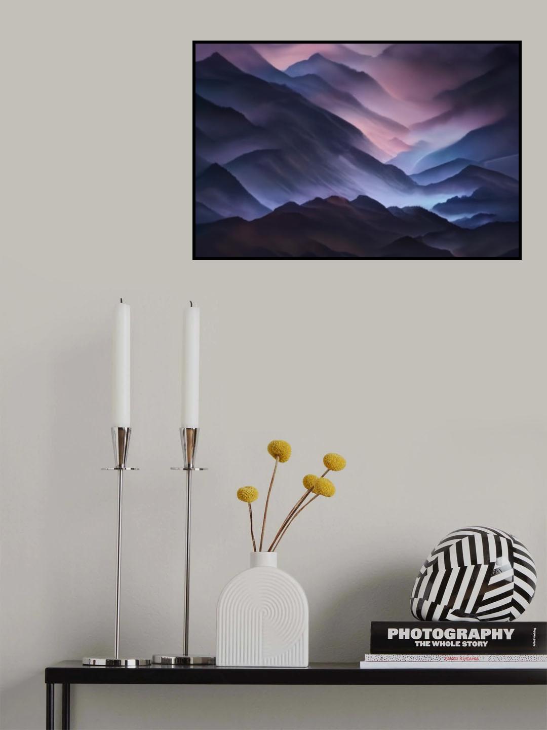 Misty Morning Poster och Canvastavla