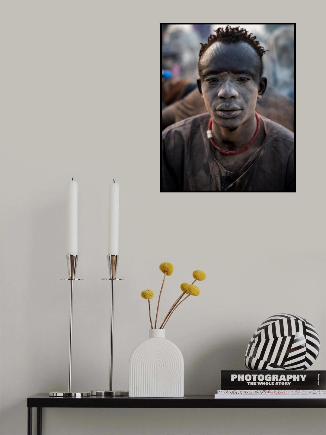 Mundari Herdsman Poster och Canvastavla