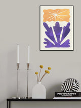 Watercolor Flower In Purple Poster och Canvastavla