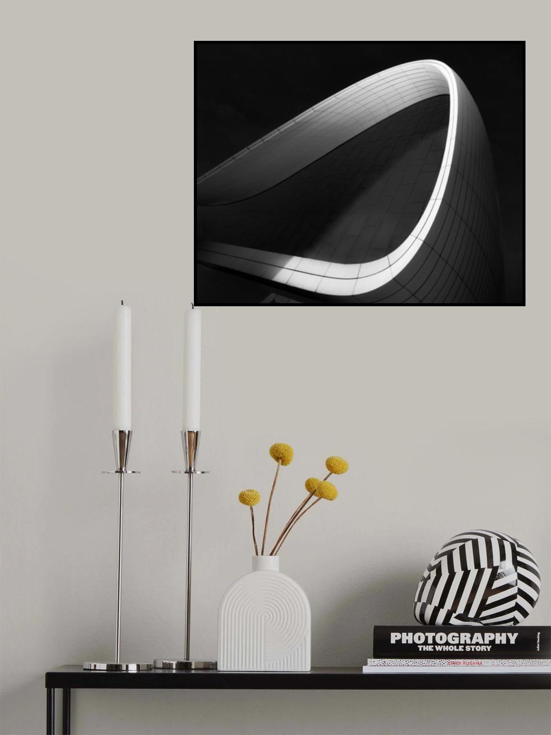 Curved lines Poster och Canvastavla