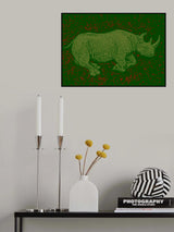 Black Rhino Endangered Poster och Canvastavla