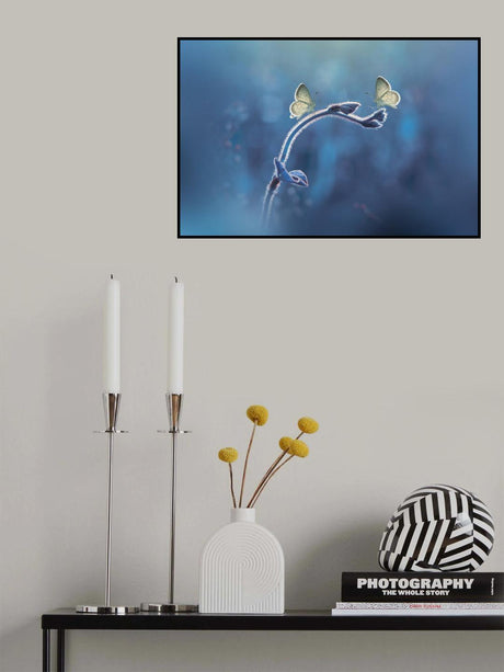 Two Butterflies meet each other Poster och Canvastavla