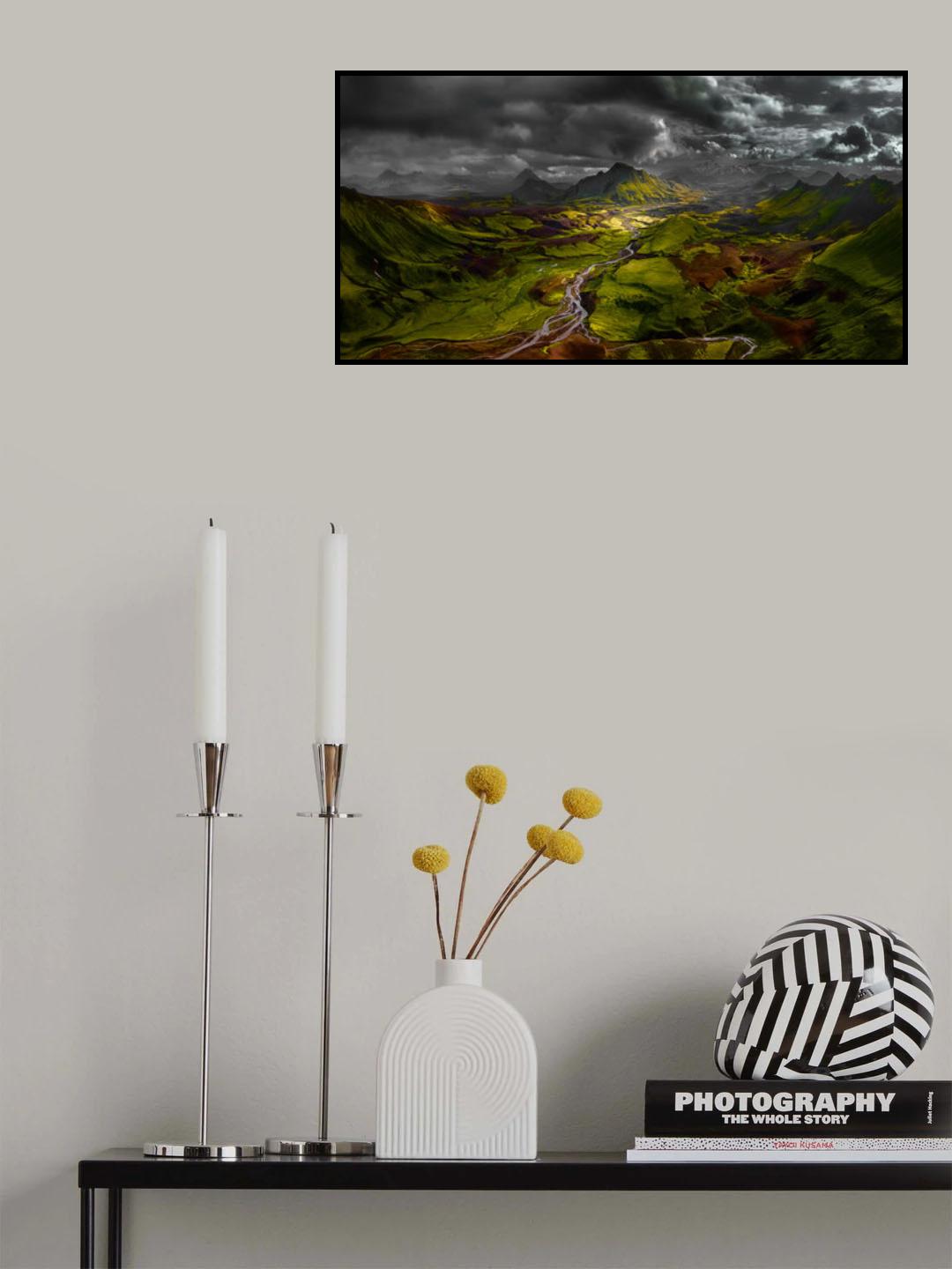 Storm on Highland Poster och Canvastavla