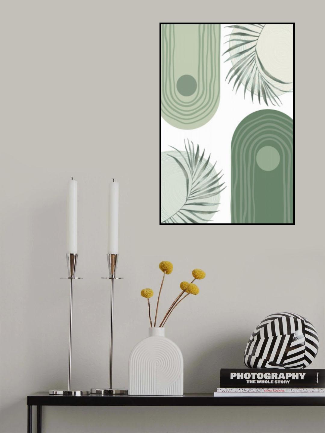 Green Boho 3 Poster och Canvastavla