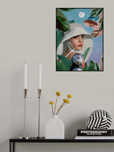 Puffin and Woman Poster och Canvastavla