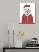 Santa lion Poster och Canvastavla