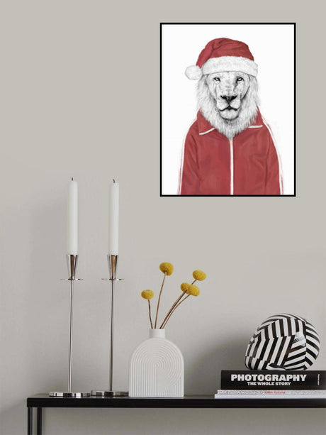 Santa lion Poster och Canvastavla