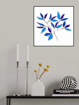 Blue Floral Branches 2 Poster och Canvastavla