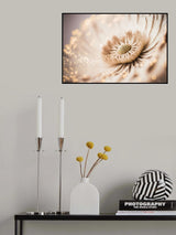Beige Coral Flower Poster och Canvastavla