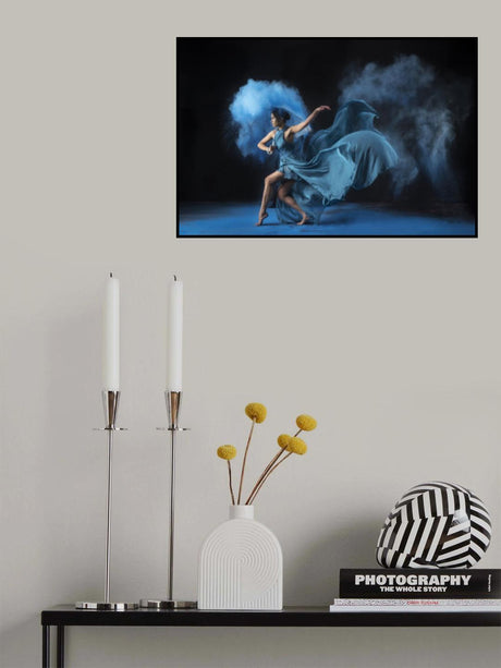 The Lady in Blue Poster och Canvastavla