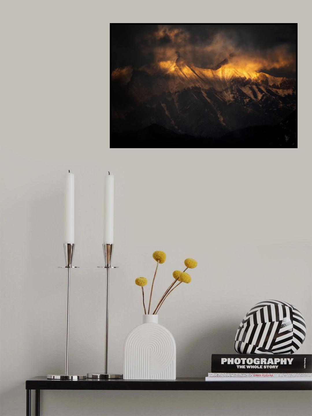Sunset in the Tatra Mountains Poster och Canvastavla