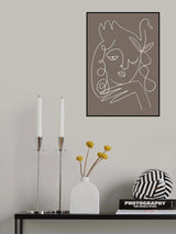 The Swan Brown Poster och Canvastavla