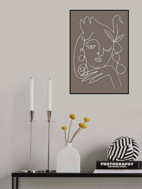 The Swan Brown Poster och Canvastavla