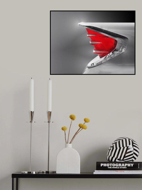 US classic car 1960 Fire flite tail fin abstract Poster och Canvastavla