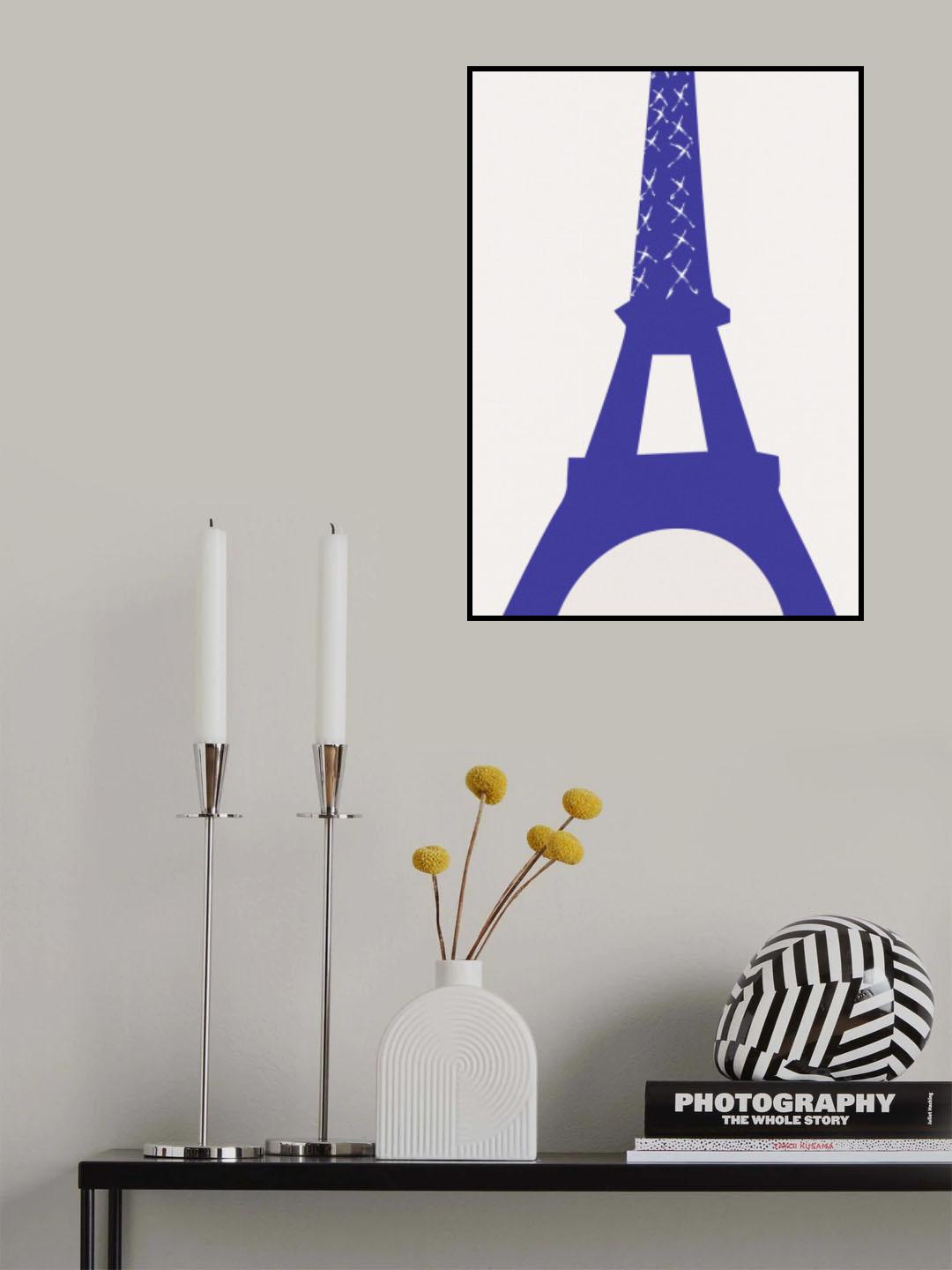 Eiffel Bleu Poster och Canvastavla
