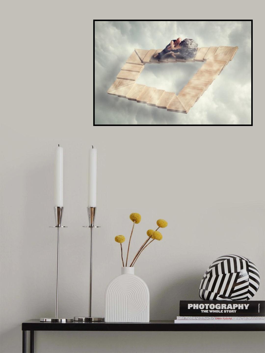 Sissyfos goes M.C. Escher Poster och Canvastavla